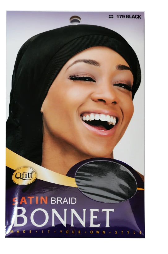 Satin braid bonnet