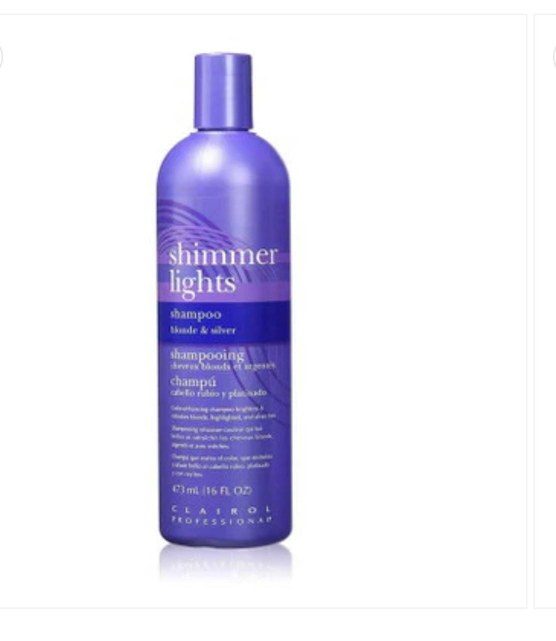 Shimmer lights shampoo