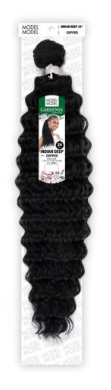 Model Model Gardenia Deep Wave Synthetic Hair Bundle 24” 1b