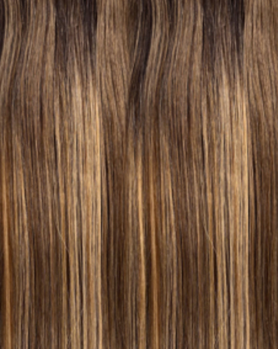 Sensationnel Human Hair Weave Empire Yaki Weaving 14” balayage medium blonde