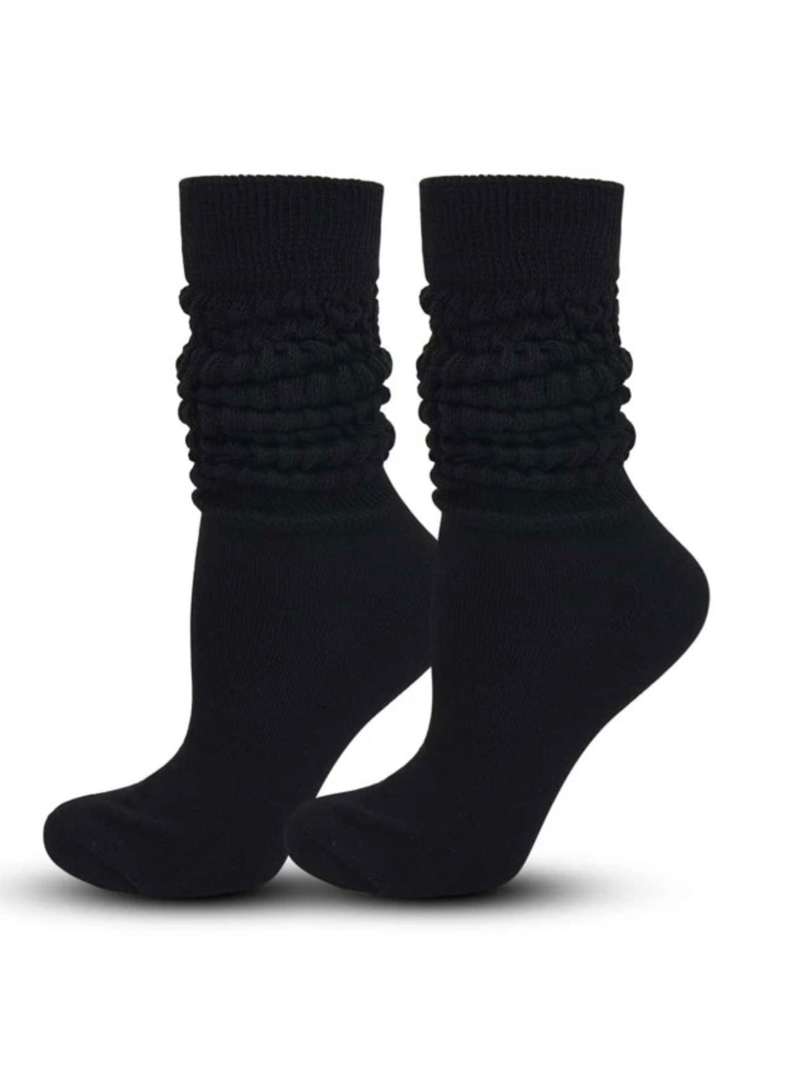 Black slouch socks