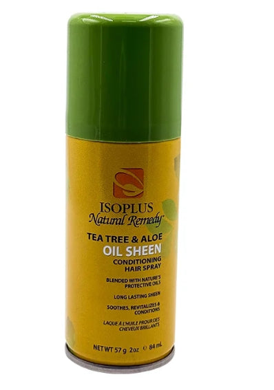 Isoplus Natural Remedy Oil Sheen Conditioning Hair Spray, 2 oz