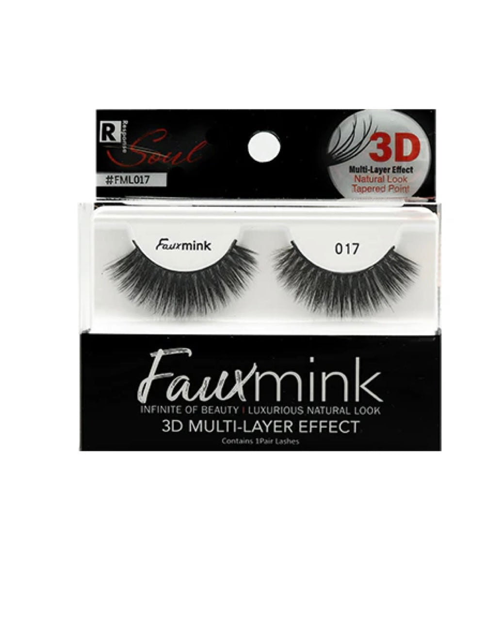 1 pair fauxmink 3d lashes
