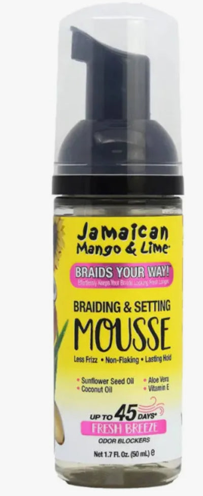 Jamaican mango & lime braid & setting mousse