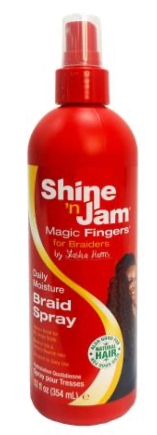 Shine n jam daily moisture braid spray