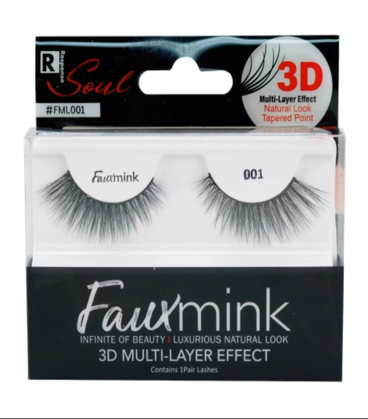 1 pair 3d multi-layer effect lashes