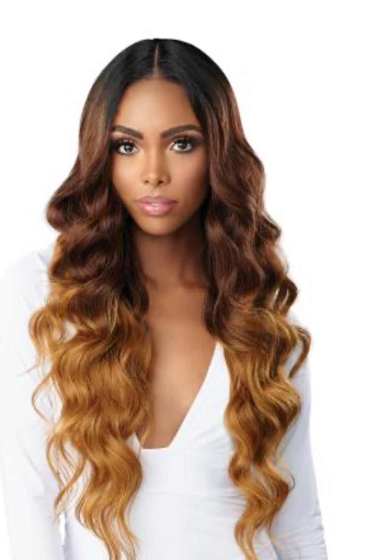 Sensationnel Human Hair Blend HD Lace Front Wig Butta Lace Ocean Wave 30"