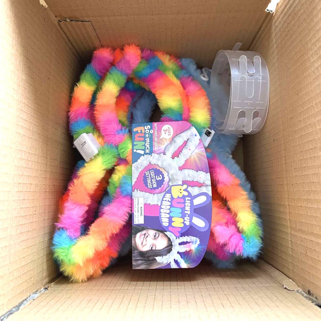 SO MUCH FUN! FLASHING BUNNY HEADBAND 12 PIECES PER PACK