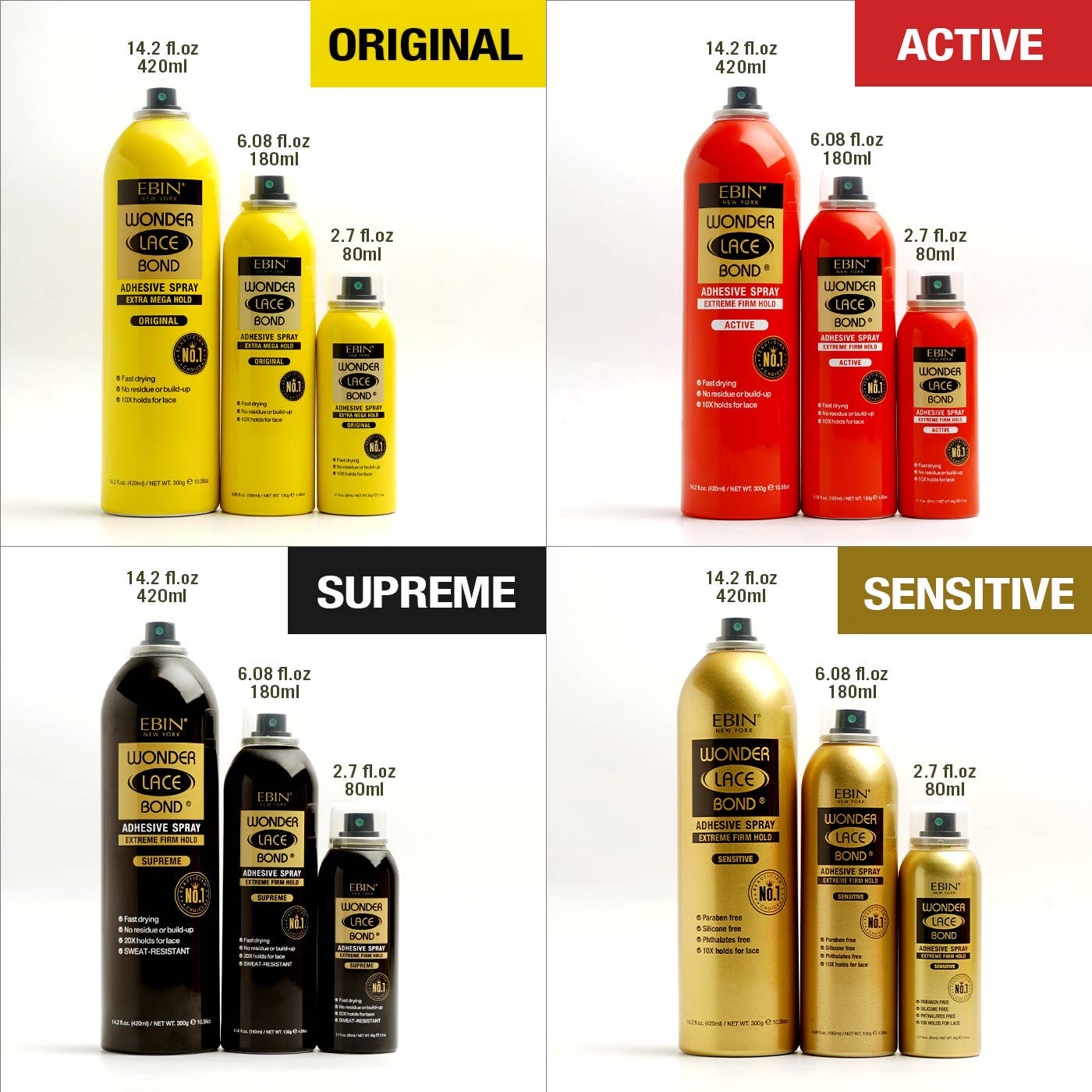 Wonder Lace Bond Wig Adhesive Spray - Supreme