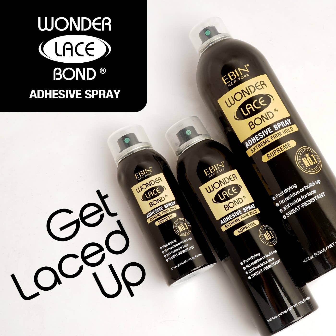Wonder Lace Bond Wig Adhesive Spray - Supreme