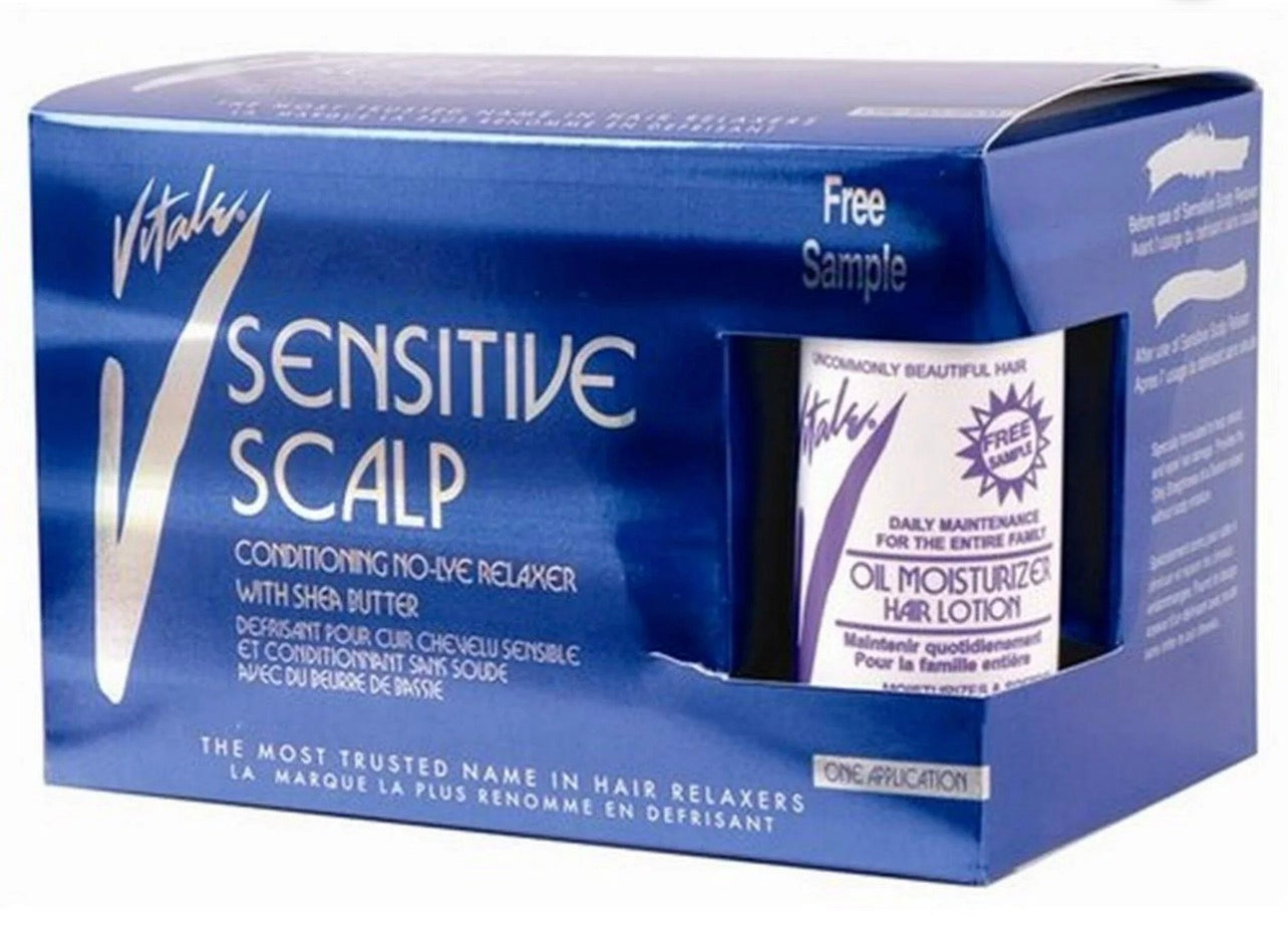 Vitale Sensitive Scalp Conditioning No-lye Relaxer Kit, 1 Ea