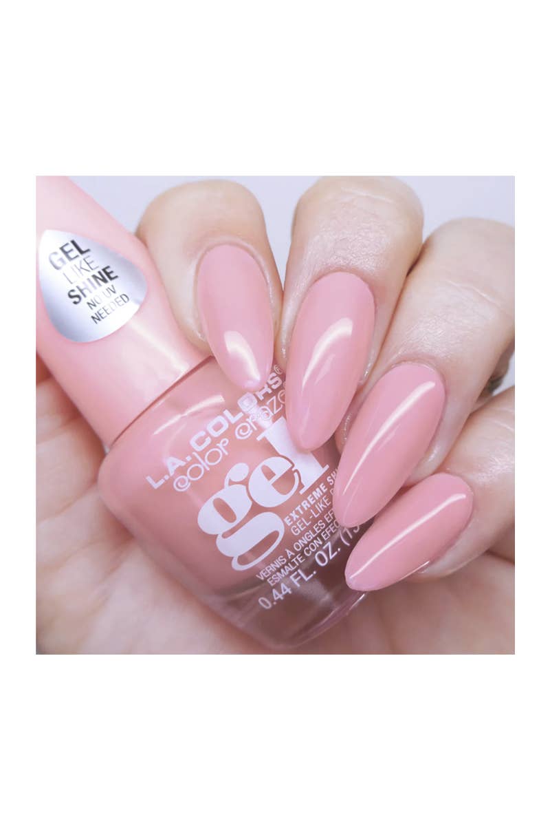 LA Colors CNL642 Pink Glaze Pink Please Nail Polish -