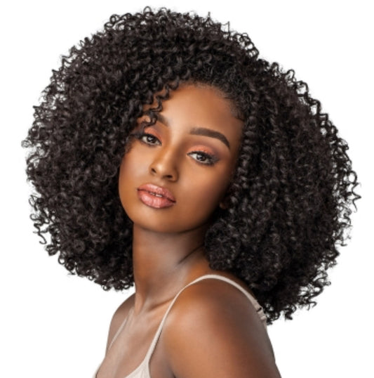 Curls and kinks 1/2 wig