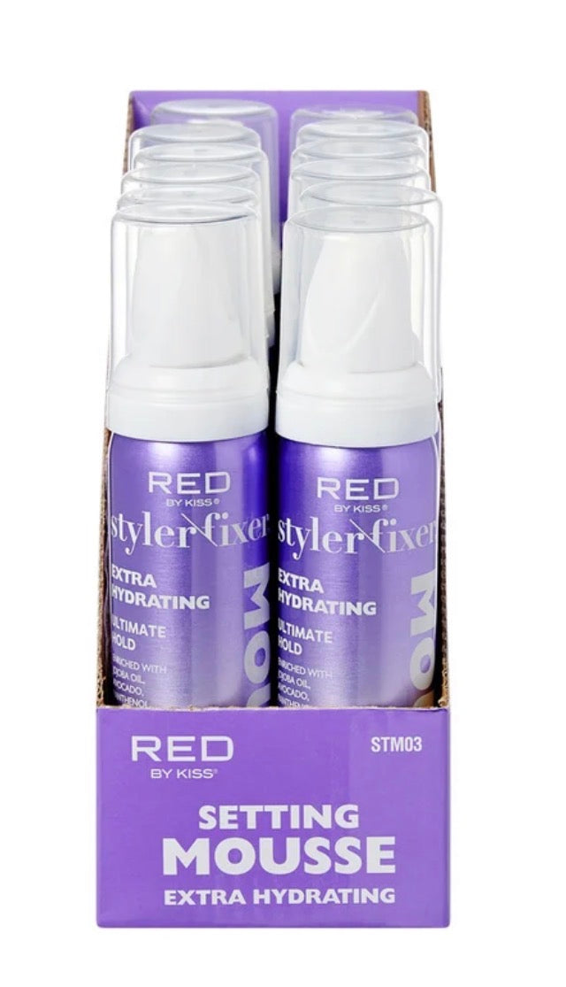 RED BY KISS STYLER FIXER EXTRA HYDRATING SETTING MOUSSE (1PC)