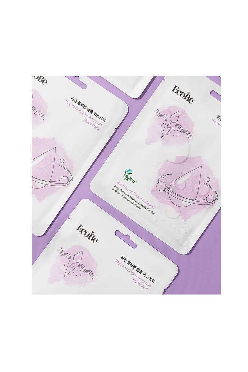 EcoBe Vegan Collagen Ampoule Mask Skin Firming -