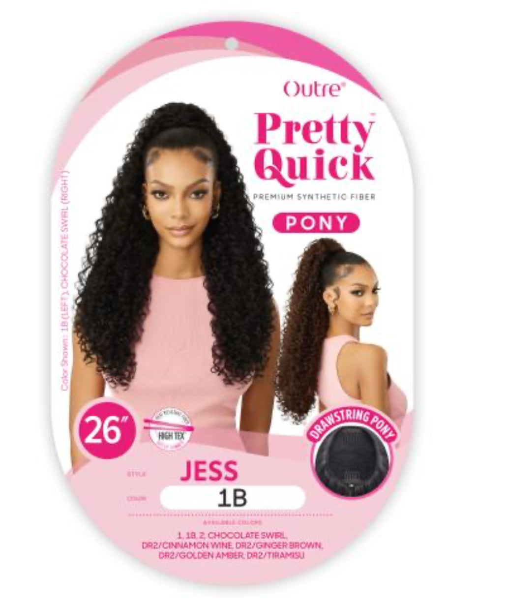 Outre Drawstring Ponytail Pretty Quick Pony Jess