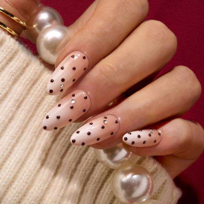 Leopard French Press On Nails | Short Almond Square Brown