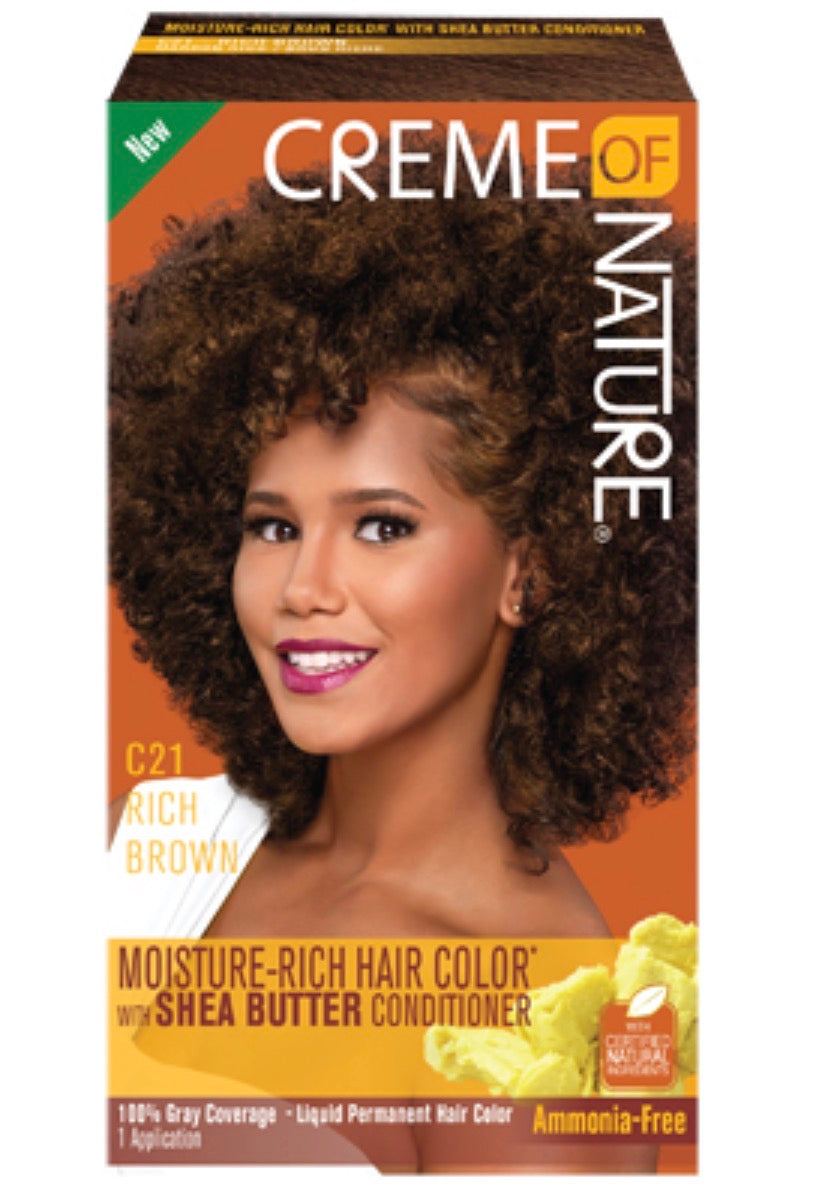 Crème of nature moisture-rich hair color