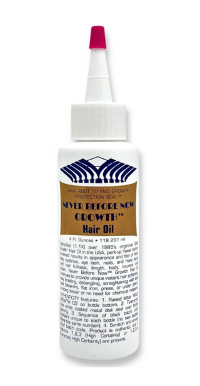 Wild Growth Hair Oil 4oz - Never Before Now