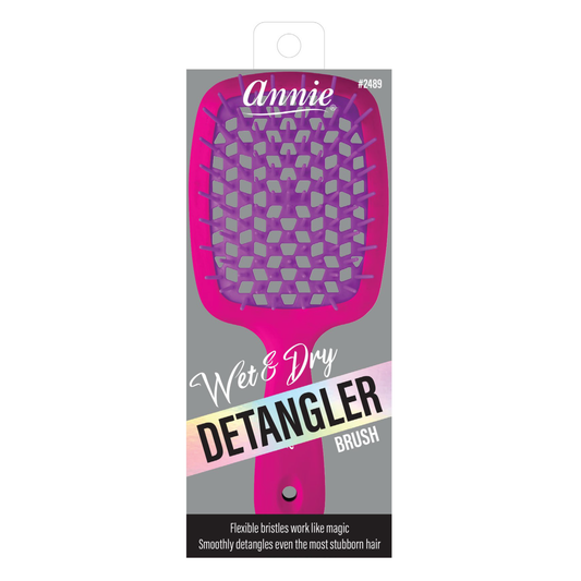 Annie Wet & Dry Detangler Brush, 1 Count, Assorted Colors