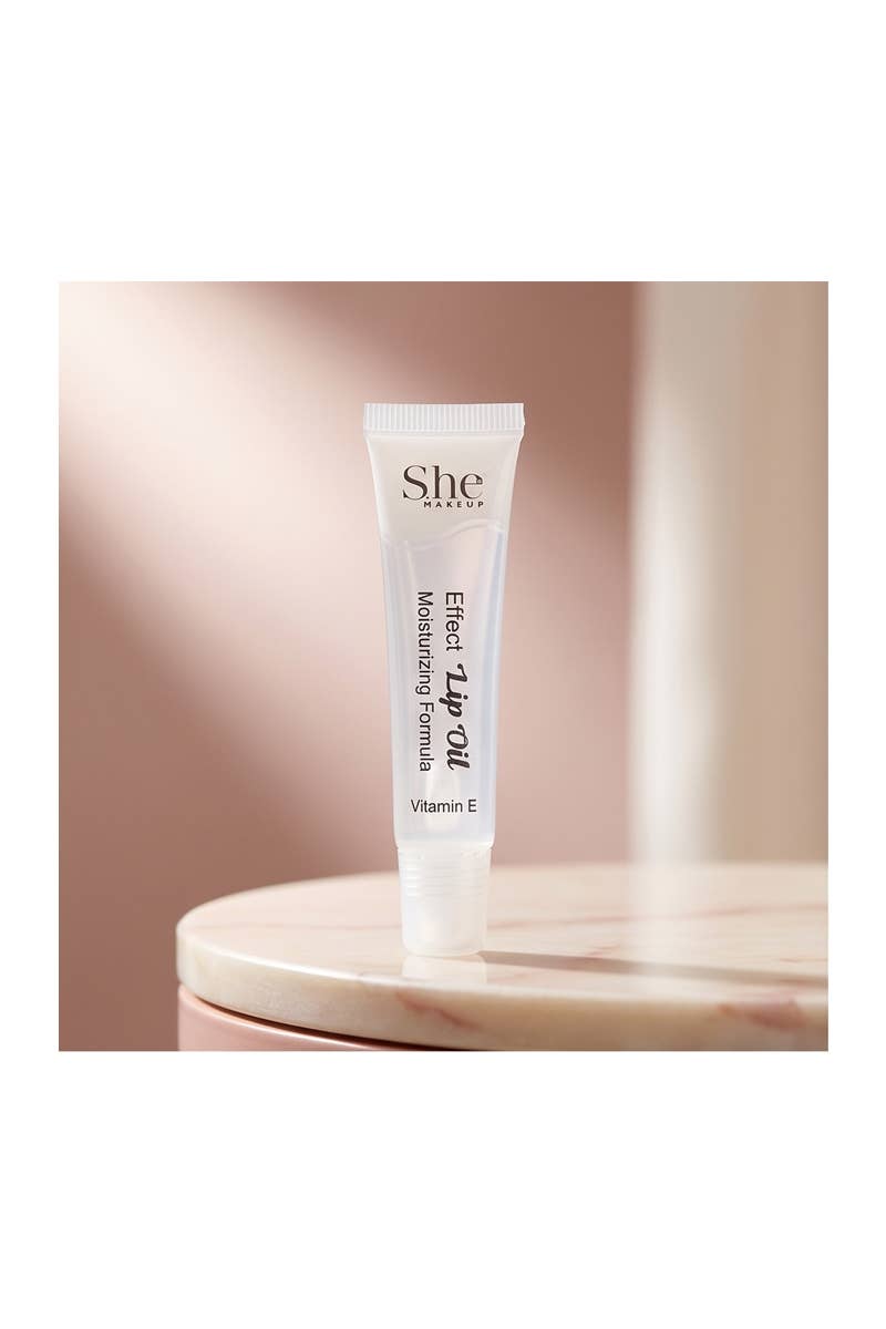 SHE LG07C Vitamin E Clear Lip Oil Gloss -