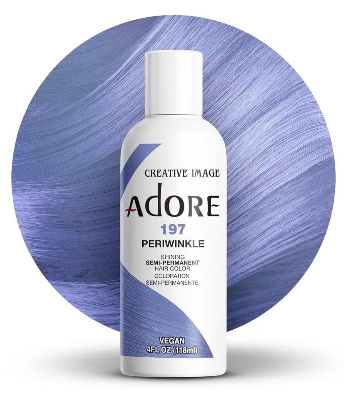 Creative Image Adore Semi-Permanent Hair Color - 197 PERIWINKLE - Haircolor Dye