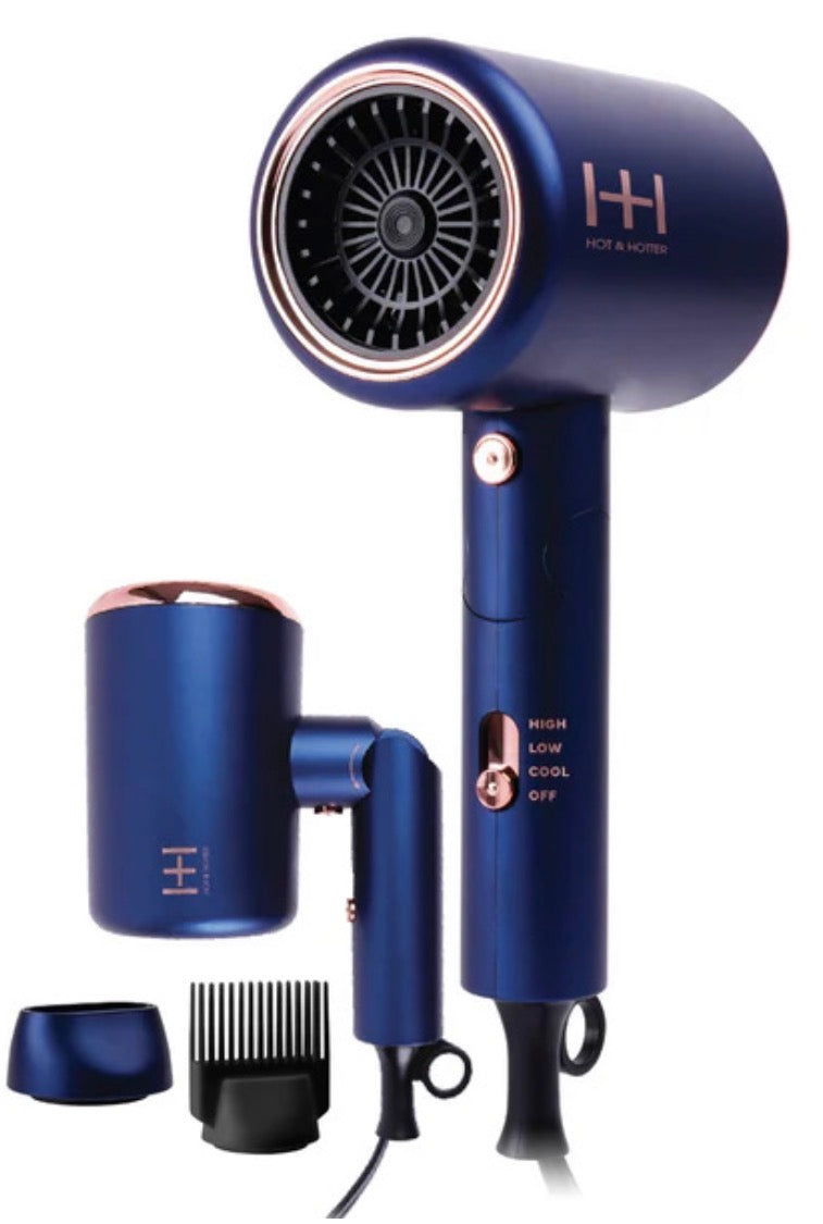 Annie Hot Hotter Hair Dryer Turbo 3500 Foldable Blue