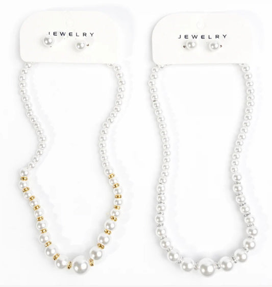 FASHION PEARL NECKLACE SET