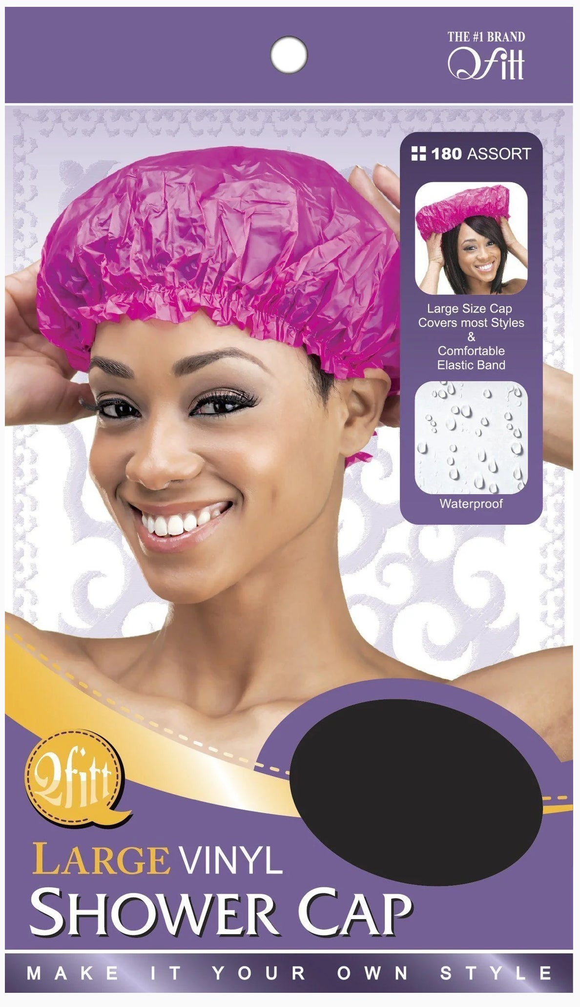 Large vinyl shower cap