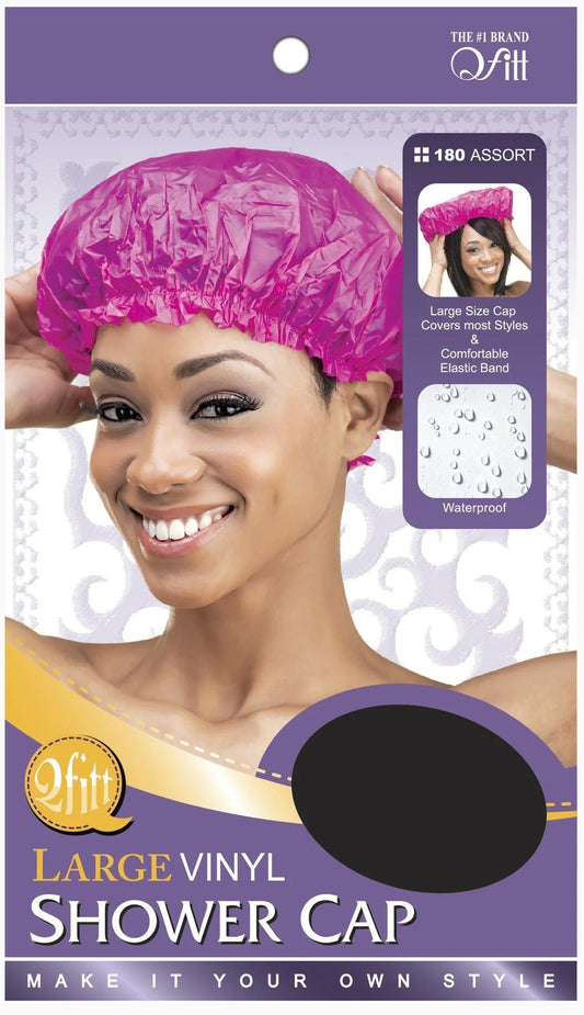 Large vinyl shower cap