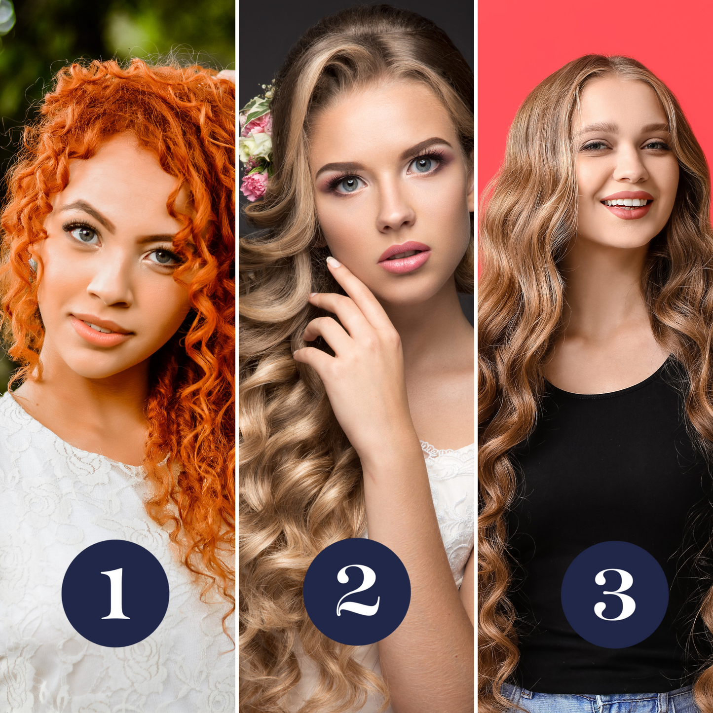 Hot & Hotter 3 in 1 Interchangeable Digital Curling Wand Set