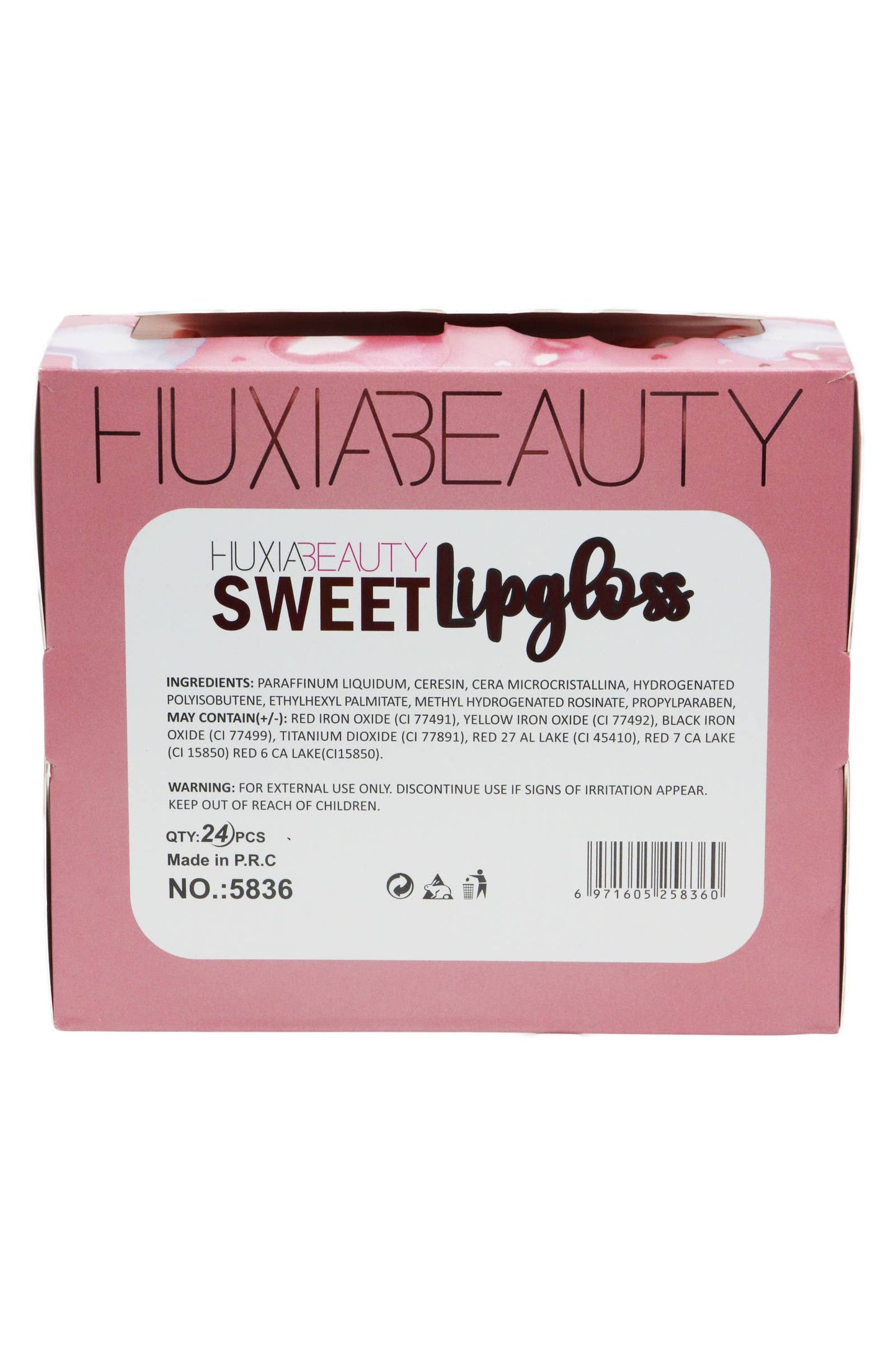 Heart Mirror Clear Pink Lip Gloss -