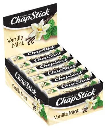 ChapStick Lip Balm, Vanilla Mint, 0.15oz, Counter Display