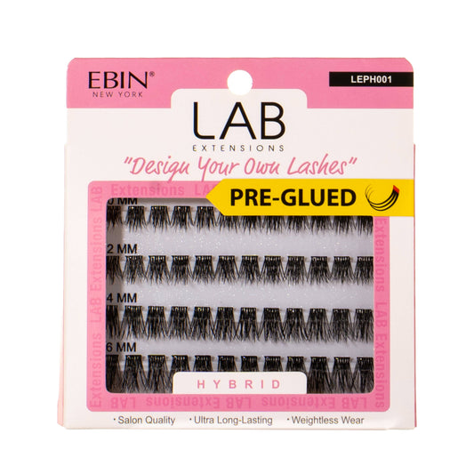 LAB EXTENSIONS DIY Cluster Lashes - Hybrid (Pre-glued)