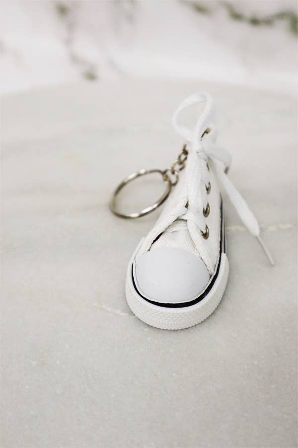 Canvas Rubber Sole Sneakers Novelty Key Chain