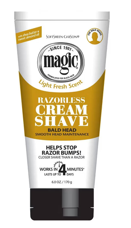Magic razor less shave cream
