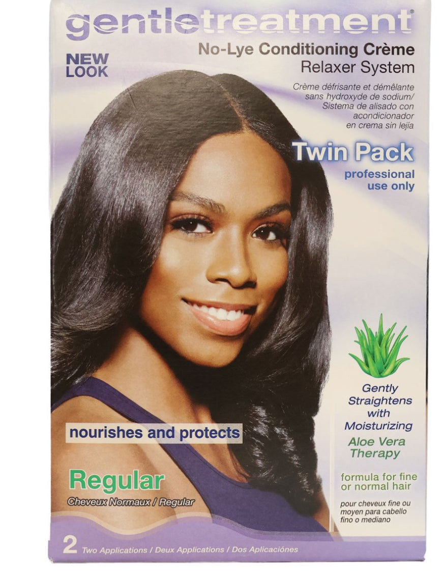 Gentle Treatment No Lye Relaxer Twin Pack Kit Regular
