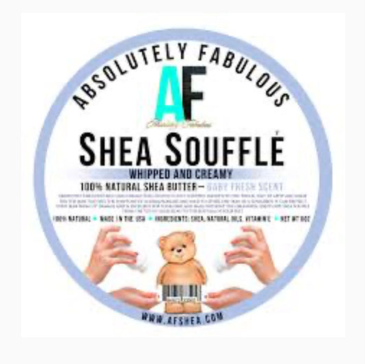 SHEA SOUFFLE WHIPPED AND CREAMY 100% NATURAL SHEA BUTTER 8OZ