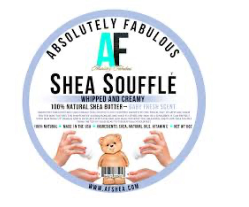 SHEA SOUFFLE WHIPPED AND CREAMY 100% NATURAL SHEA BUTTER 8OZ