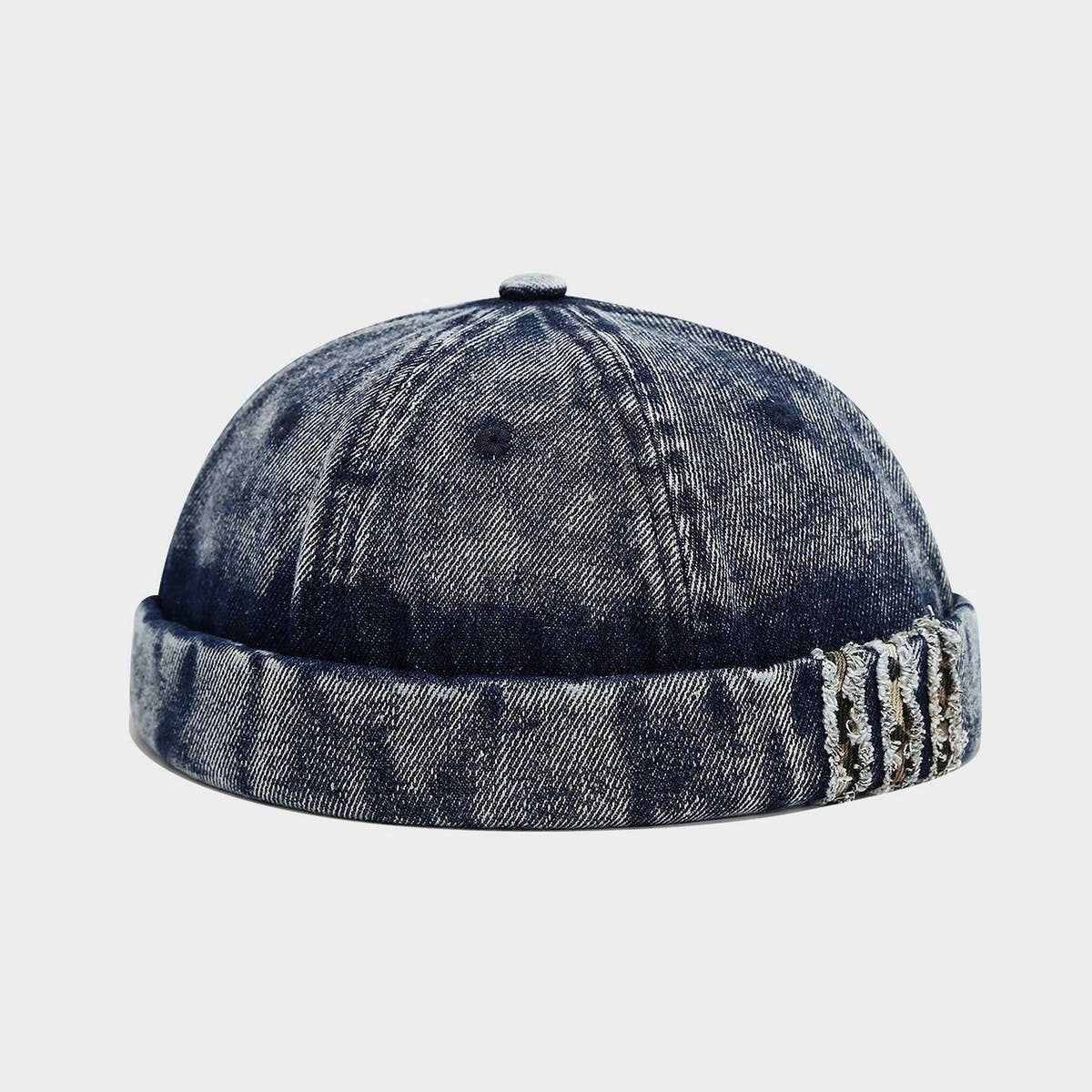 Washed Denim Brimless Sailor Cap Unisex_CWAH04670