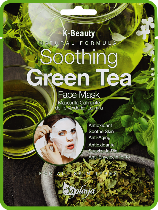Saplaya - K-Beauty Face Mask Sheets | Green Tea
