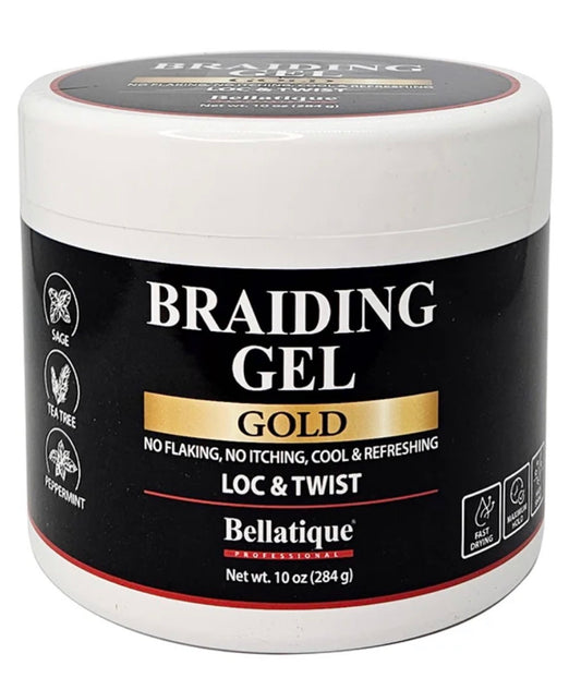 BELLATIQUE GOLD BRAIDING GEL 10OZ