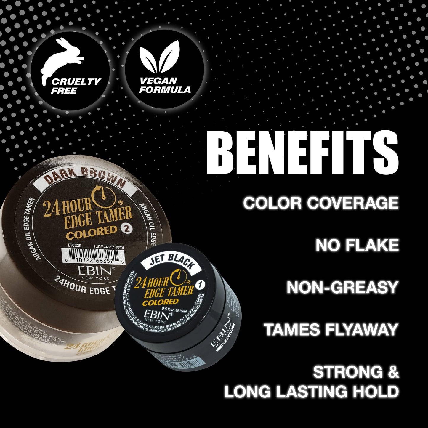 24 Hour Colored Edge Tamer - Dark Brown
