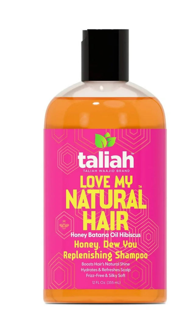 Taliah Waajid Love My Natural Hair Detangling Shampoo with Batana Oil, Honey, and Hibiscus, 12 Fl Oz