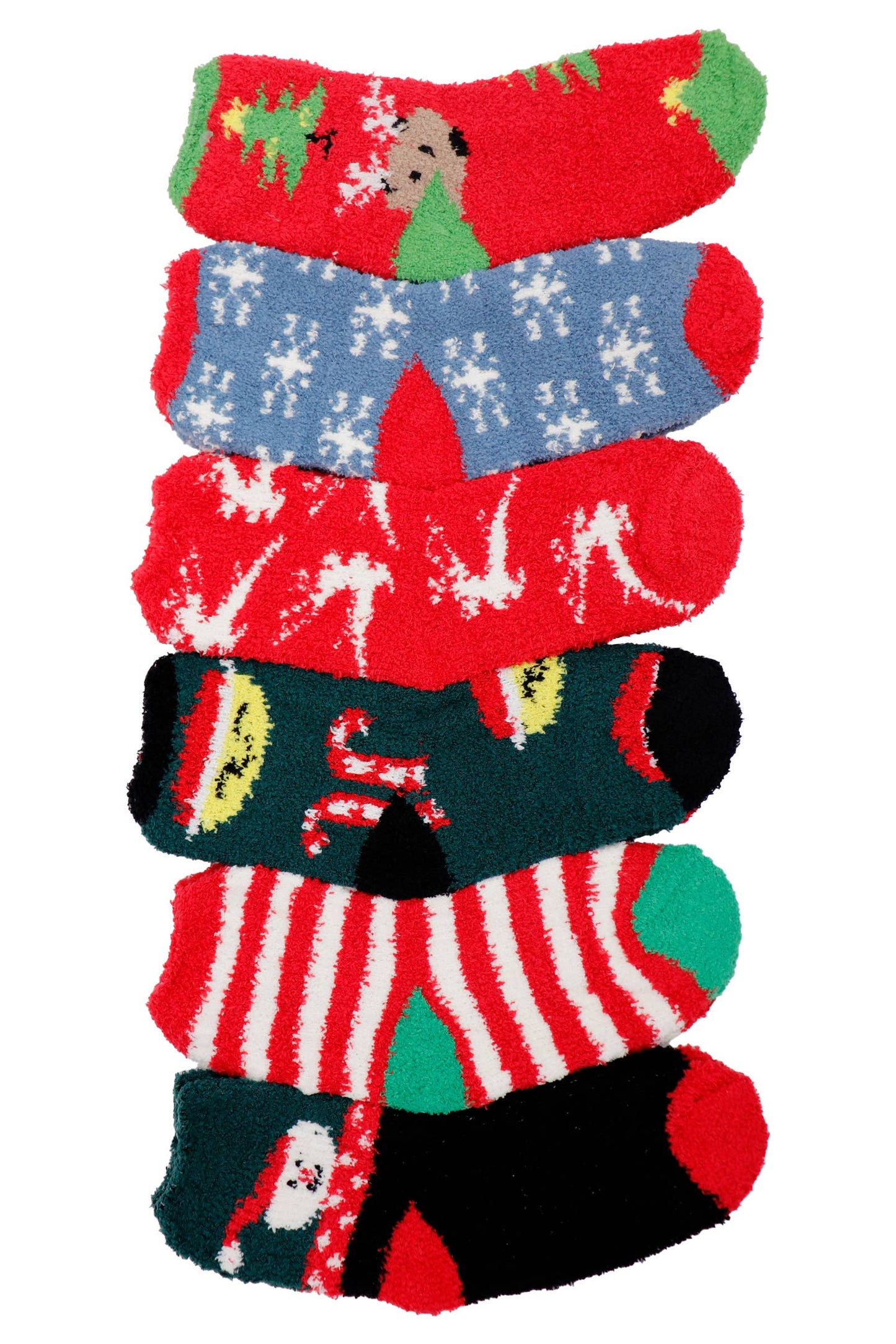 Christmas Festive Fuzzy Mid-Crew Socks