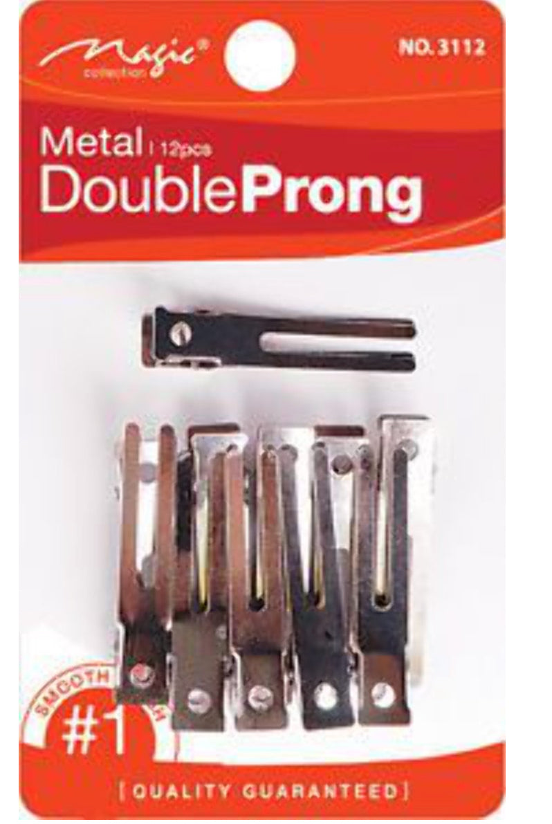 Magic 12pc double prong clips