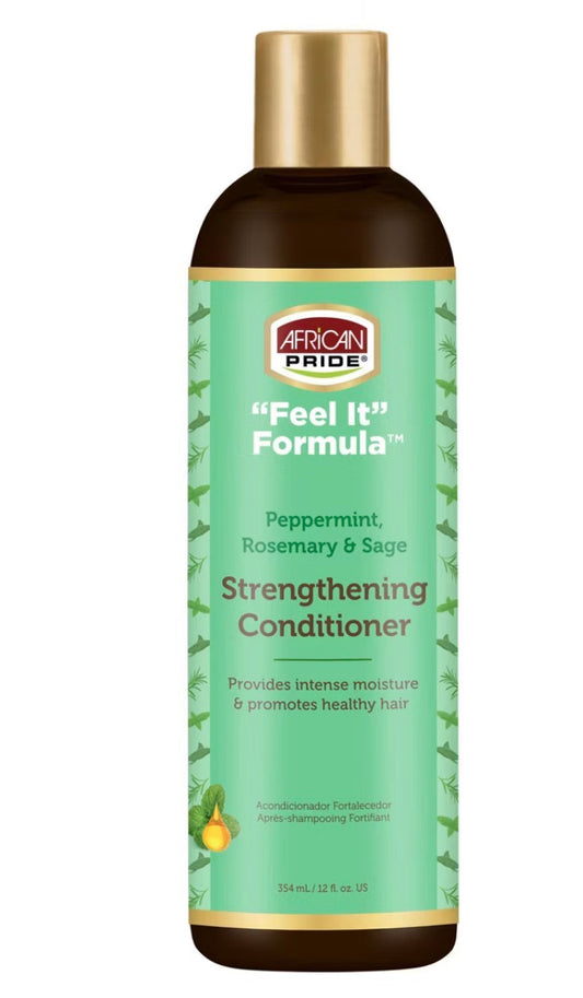 African Pride Feel It Formula Peppermint Rosemary Sage Strengthening Conditioner