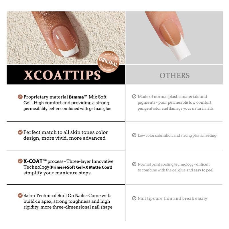XCOATTIPS® French - Long Stiletto