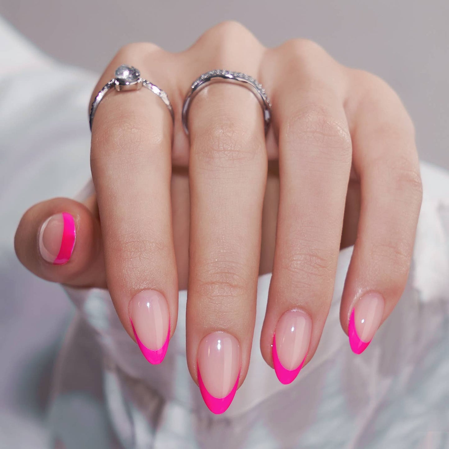Leopard French Press On Nails | Short Almond Square Brown