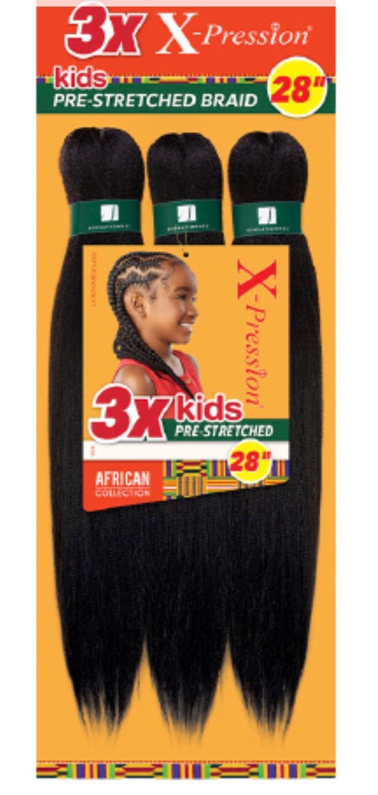 3X Xpression Braid 28″ (Kids)